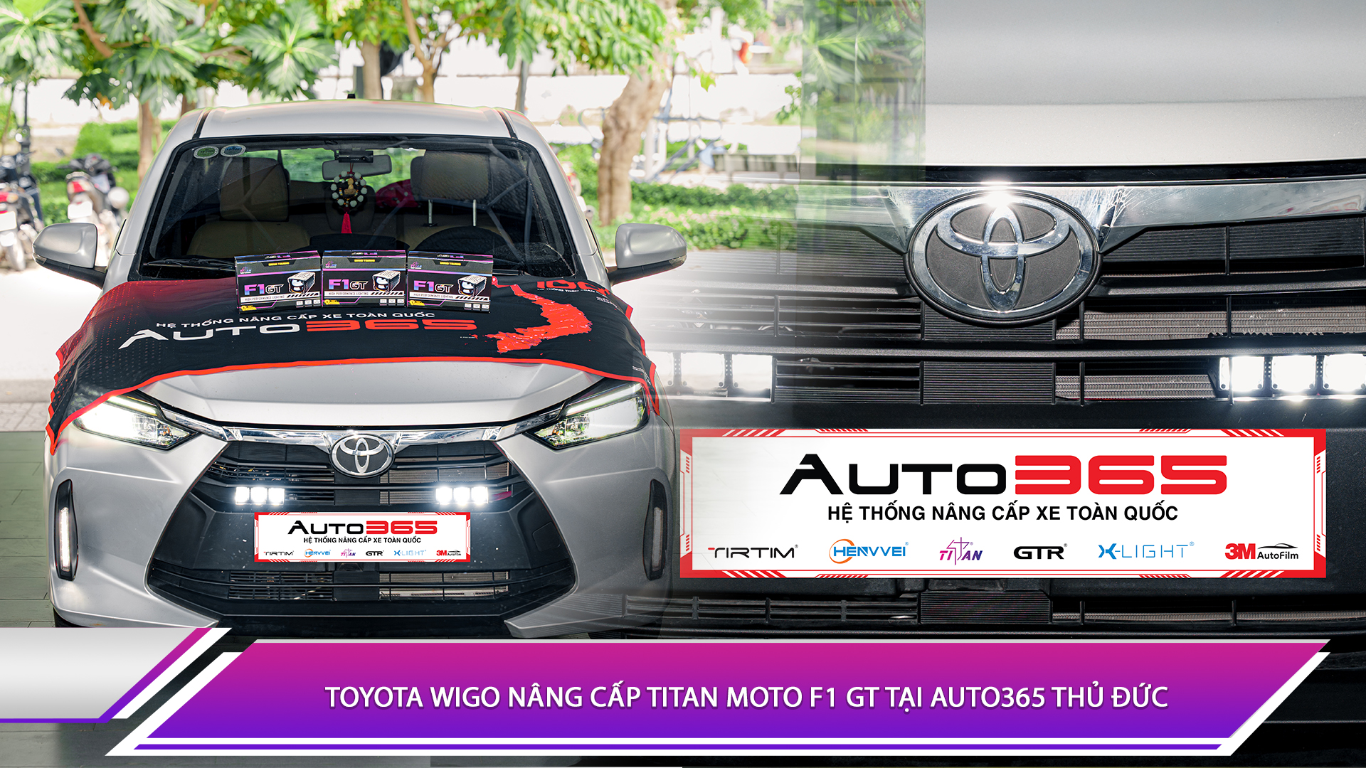 Toyota Wigo nâng cấp Titan Moto F1 GT tại Auto365 Thủ Đức